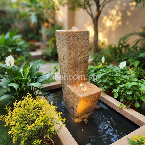 Fame and Fortune Granite Water Feature